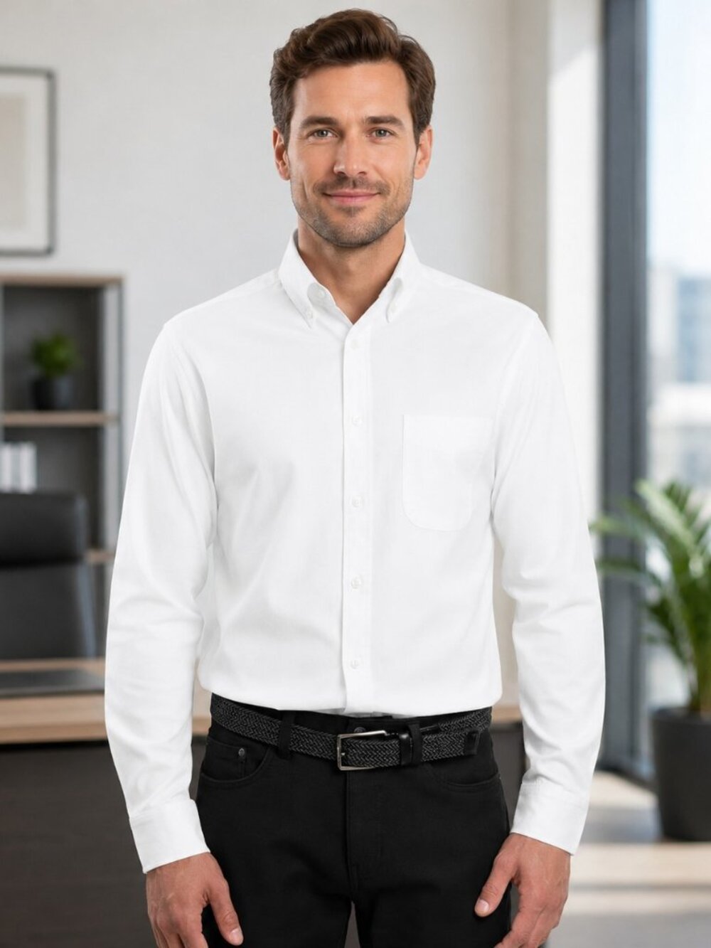 Jachs Men’s Shirt Long Sleeve Button